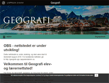 Tablet Screenshot of geografi-ny.cappelendamm.no