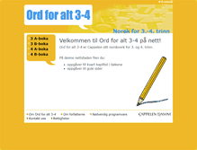 Tablet Screenshot of ordforalt3-4-nynorsk.cappelendamm.no