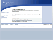 Tablet Screenshot of fagnett.cappelendamm.no
