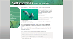 Desktop Screenshot of norskgrammatikk.cappelendamm.no