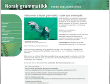 Tablet Screenshot of norskgrammatikk.cappelendamm.no