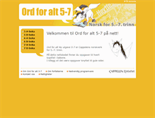 Tablet Screenshot of ordforalt5-7.cappelendamm.no