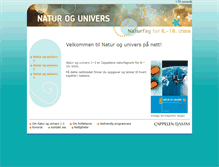 Tablet Screenshot of naturogunivers.cappelendamm.no