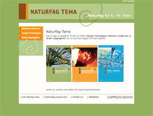 Tablet Screenshot of naturfagtema-nynorsk.cappelendamm.no