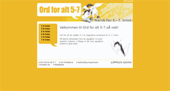 Desktop Screenshot of ordforalt5-7-nynorsk.cappelendamm.no