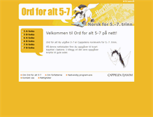 Tablet Screenshot of ordforalt5-7-nynorsk.cappelendamm.no