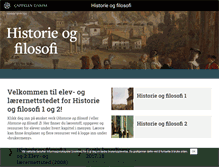 Tablet Screenshot of historieogfilosofi.cappelendamm.no